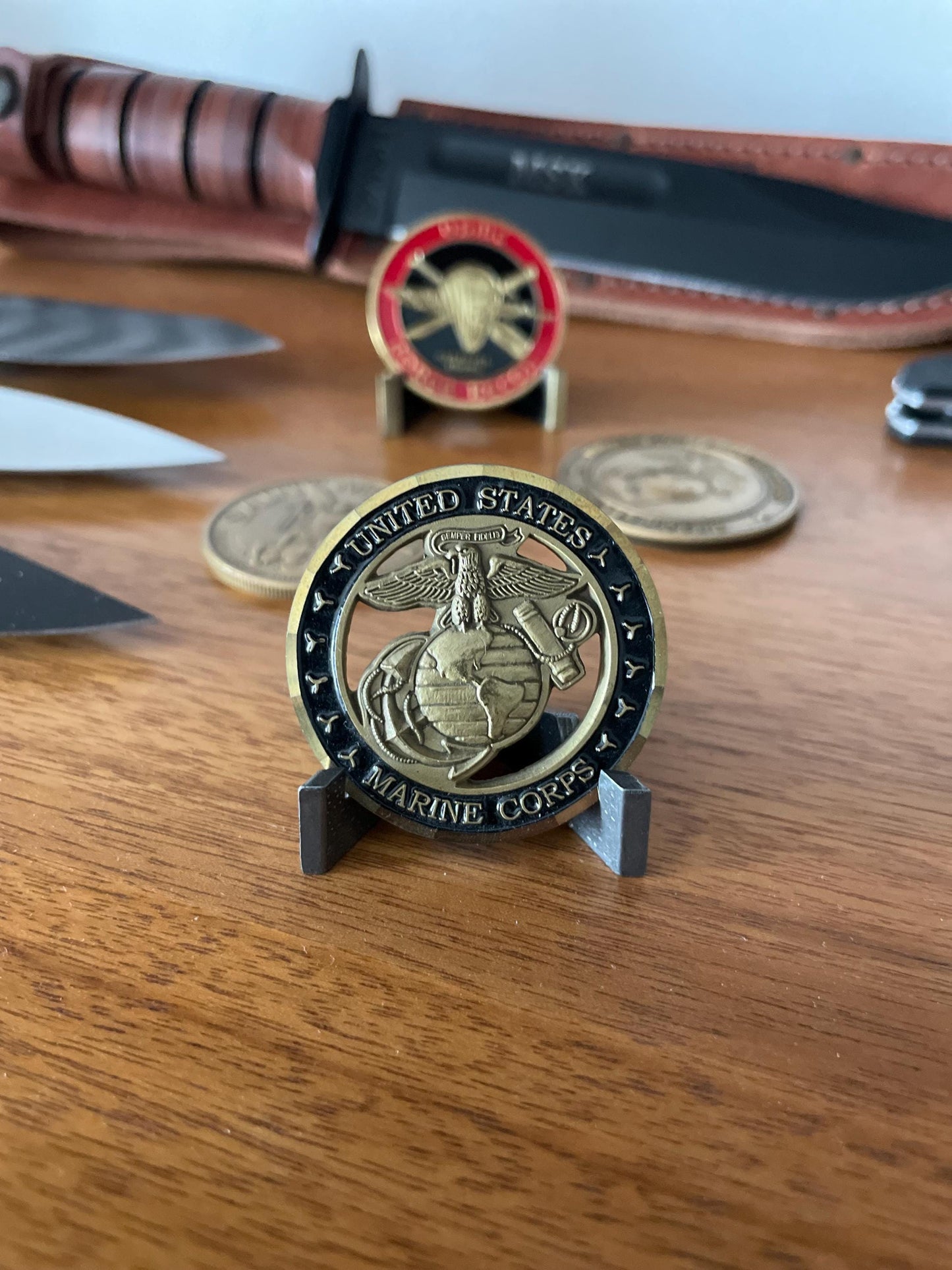 Gold Metal Coin Display Stand – Sobriety Medallion Holder