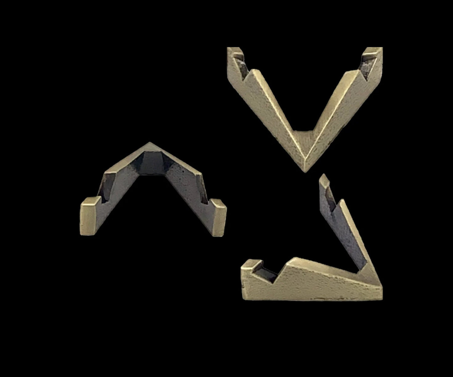 Brass Coin Display Stand – Half Easel for Challenge Coins & Medallions