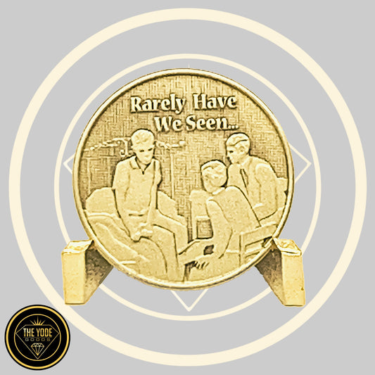 Gold Metal Coin Display Stand – Sobriety Medallion Holder